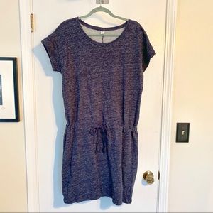 Old Navy drop waist terry dress blue L